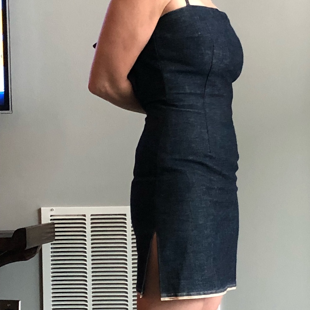 Jean denim dress abt a sz 4 - Picture 8 of 8